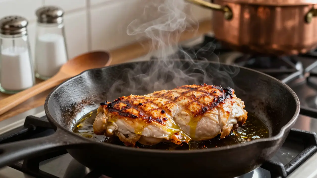 Jak dlouho smažit kuře na pánvi - přesný čas pro dokonale vysmažené maso