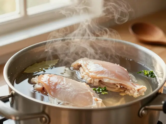 Jak dlouho vařit kuřecí maso ve vodě: přesné časy pro prsa, stehna a celé kuře